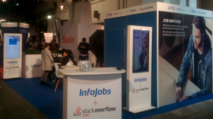 Tótems táctiles para INFOJOBS en el Mobile World Congress